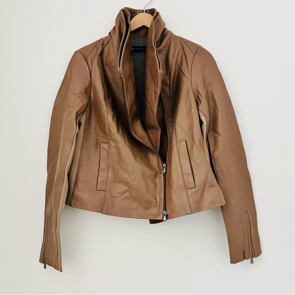 Dolan Brown Leather Jacket